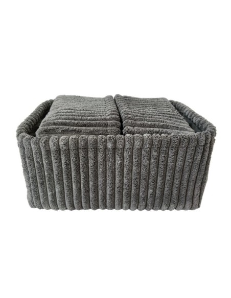 Canastos Textiles Set x 4 Gris. Cod.002042