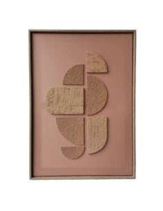 Cuadro Abstract Relief Terracota 70x50cm Cod.000003