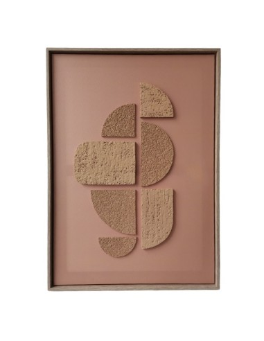 Cuadro Abstract Relief Terracota 70x50cm Cod.000003