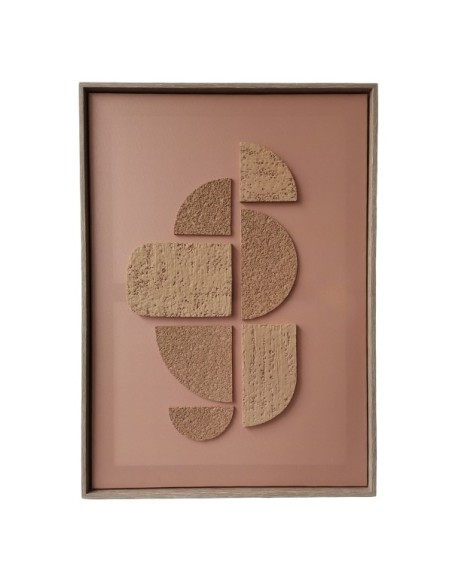 Cuadro Abstract Relief Terracota 70x50cm Cod.000003