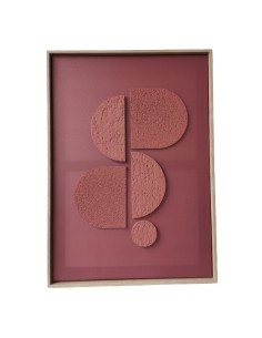 Cuadro Abstract Relief Marsala 70x50cm Cod.000004