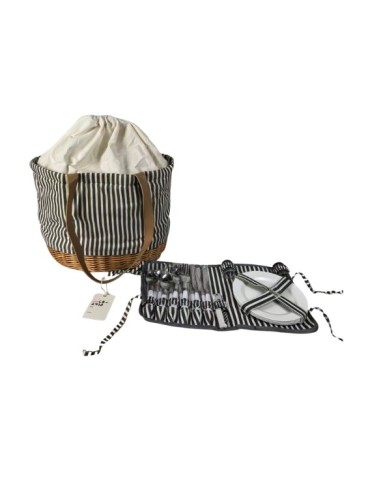 Bolso de picnic de mimbre completa para 4 personas Cod.959601
