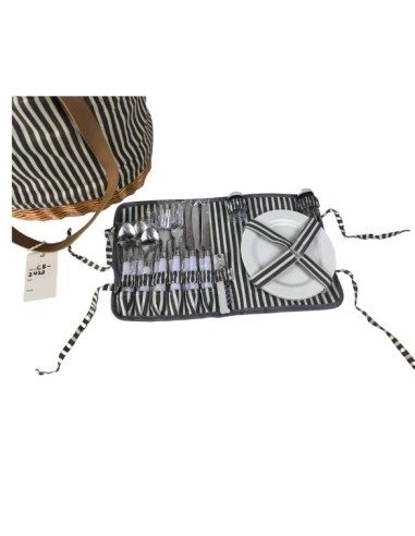 Bolso de picnic de mimbre completa para 4 personas Cod.959601