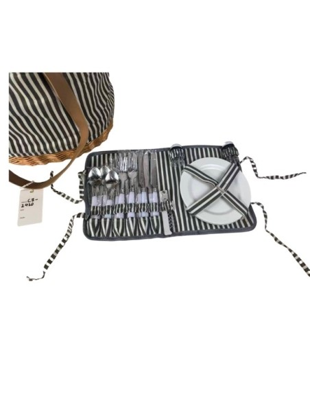 Bolso de picnic de mimbre completa para 4 personas Cod.959601
