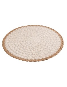 Individual centro Beige Terminación Decorativa Marrón Cod.182328