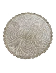 Individual centro con Borde Decorado Beige Cod.182305