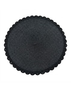 Individual centro con Borde Decorado Negro Cod.182304