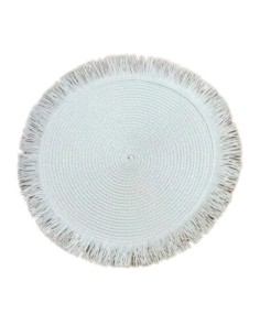 Individual centro con Flecos Blanco Cod.182303