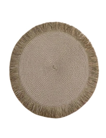 Individual centro con Flecos Marrón Cod.182301