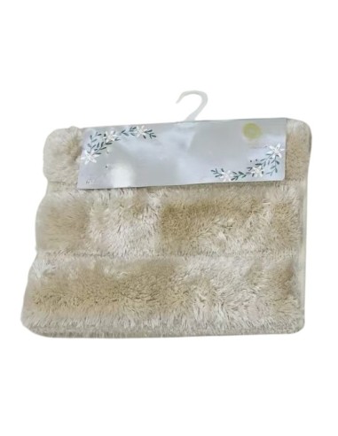 Alfombra Relieve Ondulado Marfil 80cm x 50cm. Cod.92225