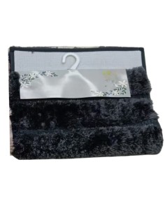 Alfombra Relieve Ondulado Negro 60cm x 40cm. Cod.92229