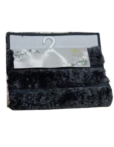 Alfombra Relieve Ondulado Negro 60cm x 40cm. Cod.92229