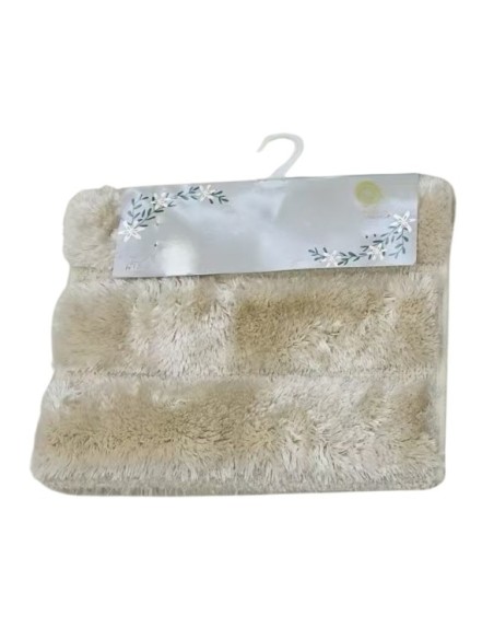 Alfombra Relieve Ondulado Marfil 60cm x 40cm. Cod.92230