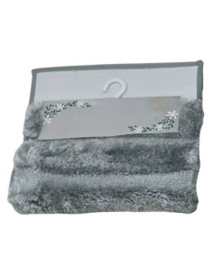 Alfombra Peluche Gris 80cm x 50cm. Cod.92222