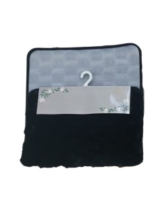 Alfombra Textura Cubos Negra 60cm x 40cm. Cod.92203