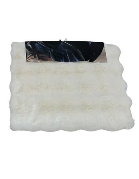 Alfombra Relieve Blanco 80cm x 50cm. Cod.92208