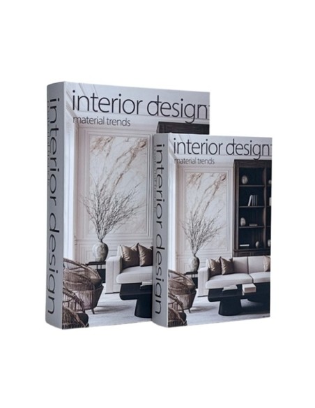 Libro Caja Interior Design Set x 2 cod. 623122