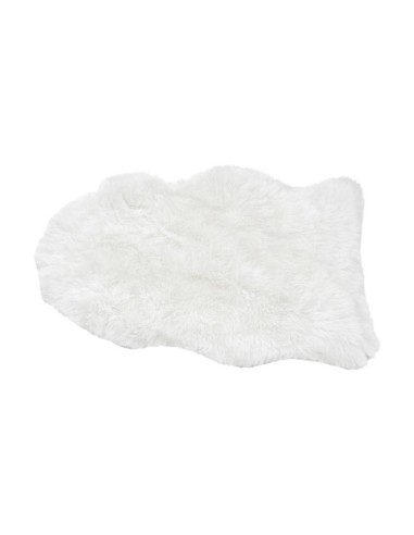 Alfombra Peluche Curva Blanco 60cm x 90cm Cod.92235