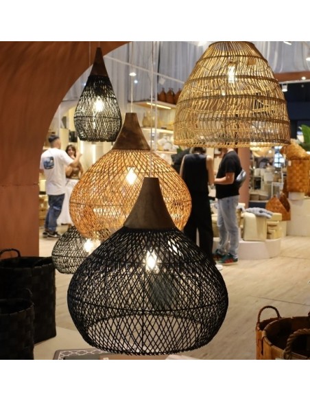 Pantalla de Rattan Natural 60x50 - cod.120466